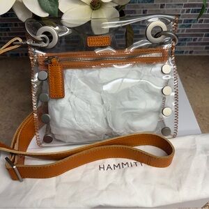 Hammitt Tony Small Candlelight Orange Clear purse